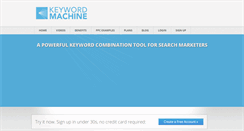 Desktop Screenshot of keywordmachine.com